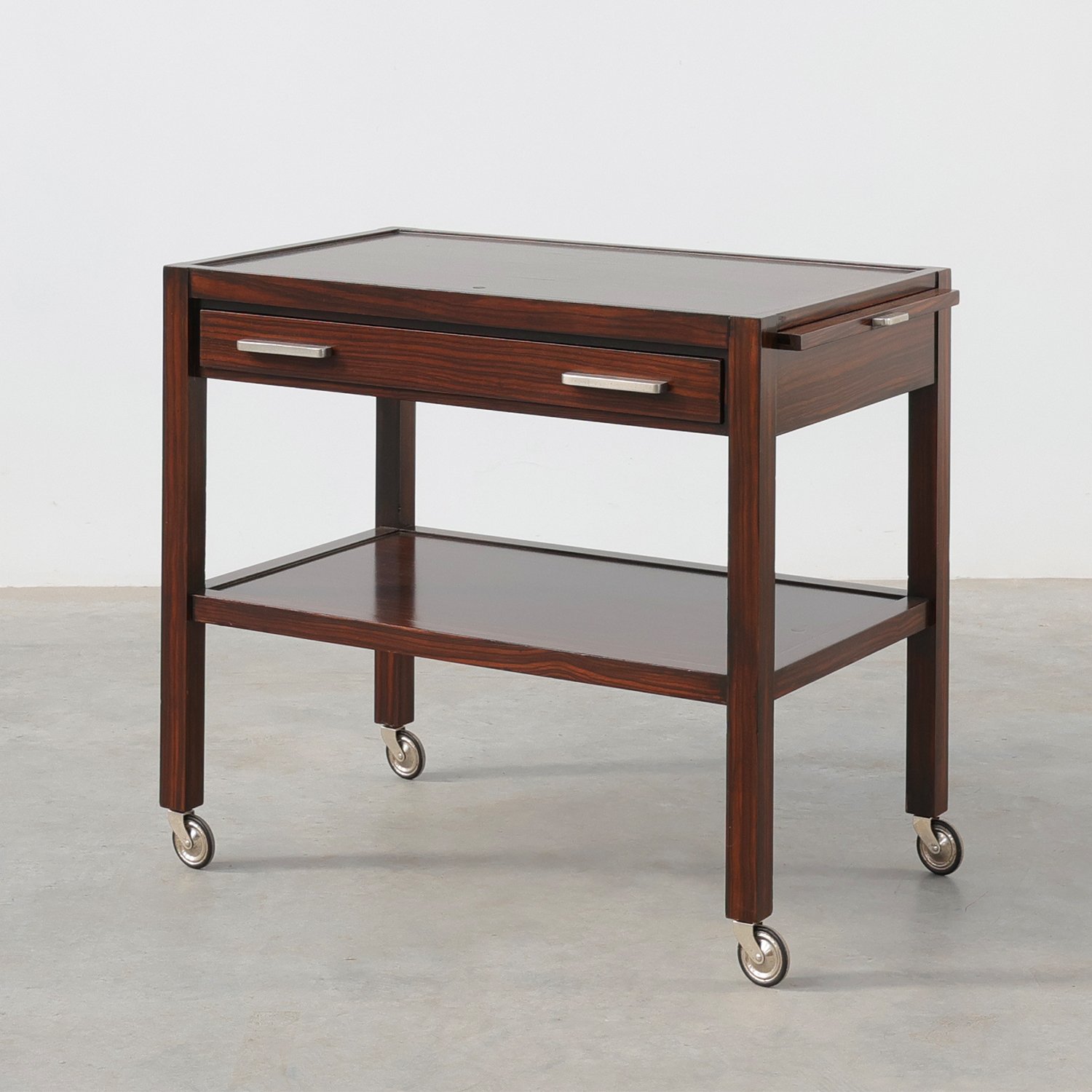 Art Deco Serving Trolley with Pull-Out Trays by H. Pander & Zonen, 1920-img