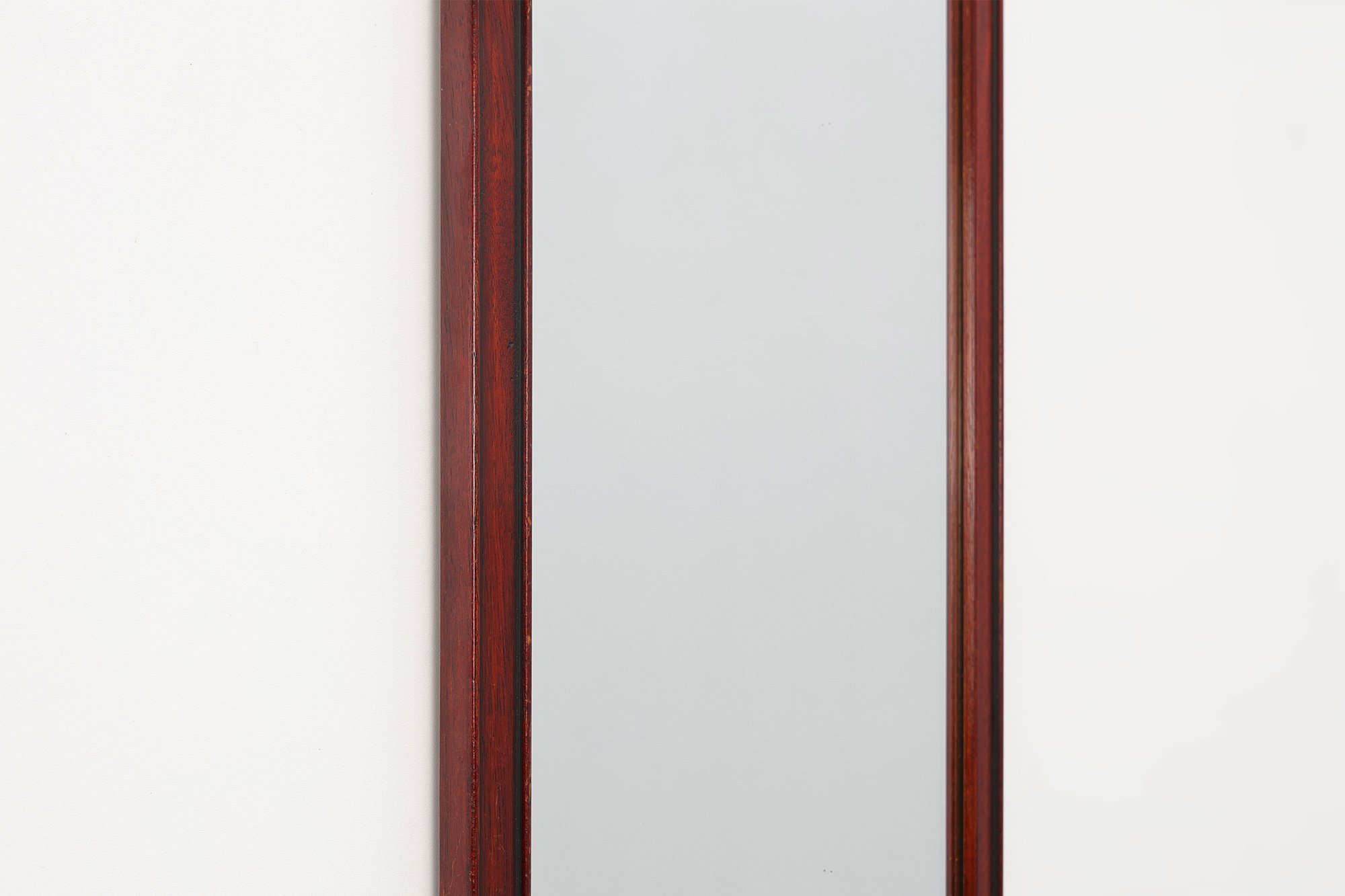 Neoclassical Style Oak Mirror with Brass Rosettes by Deknudt, Belgiumthumbnail